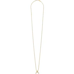 Gold<LAGOS 18K Gold Diamond Circle Pendant Necklace