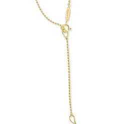 Gold<LAGOS 18K Gold Diamond Circle Pendant Necklace