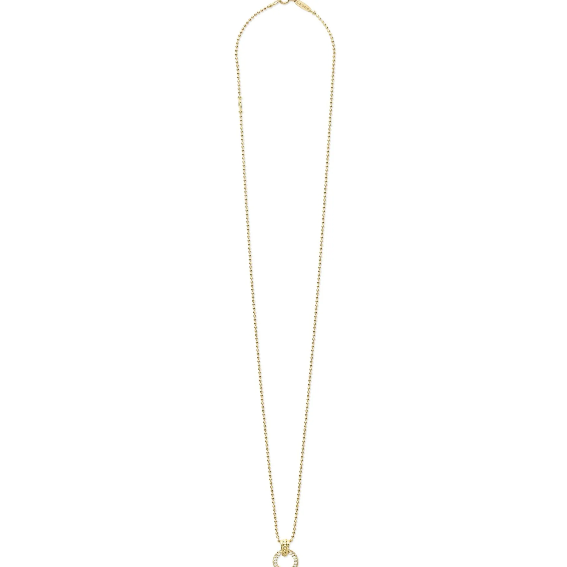 Diamonds<LAGOS 18K Gold Diamond Circle Pendant Necklace