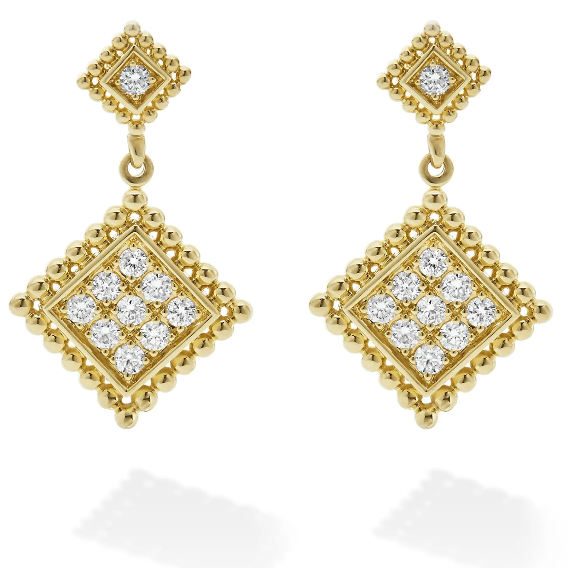 Diamonds<LAGOS 18K Gold Diamond Drop Earrings
