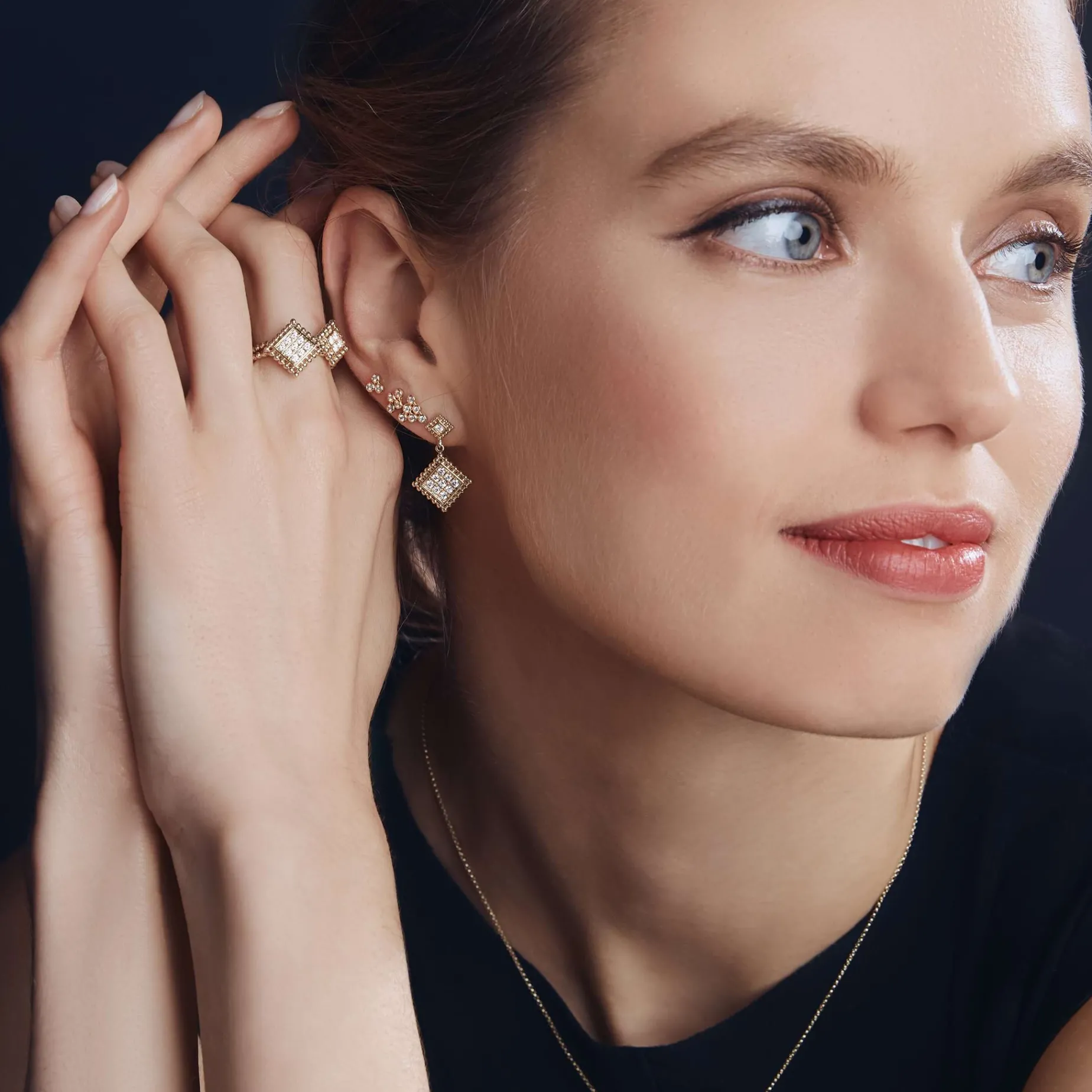 Diamonds<LAGOS 18K Gold Diamond Drop Earrings