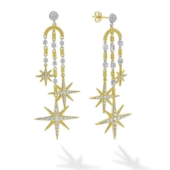 Gold<LAGOS 18K Gold Diamond Drop Earrings