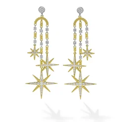 Gold<LAGOS 18K Gold Diamond Drop Earrings