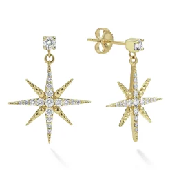 Gold<LAGOS 18K Gold Diamond Drop Earrings