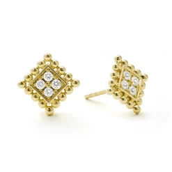 Gold<LAGOS 18K Gold Diamond Earrings