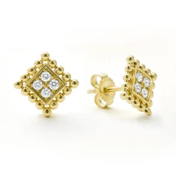 Gold<LAGOS 18K Gold Diamond Earrings