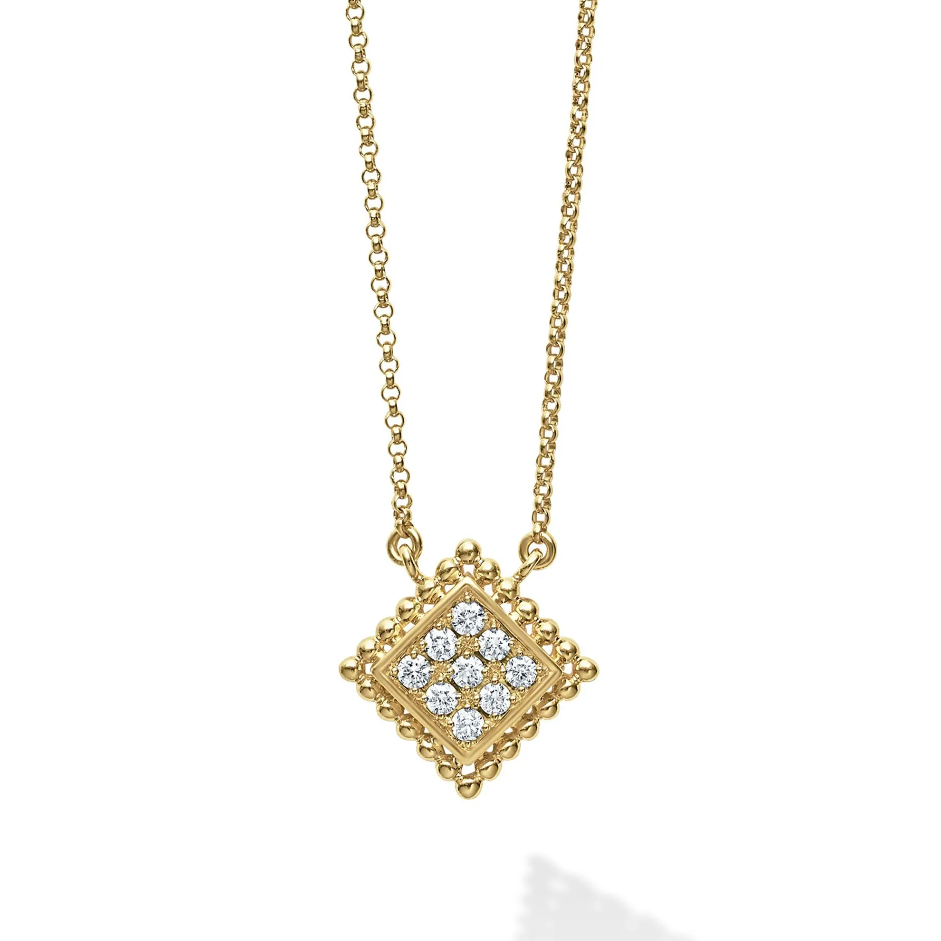 Diamonds<LAGOS 18K Gold Diamond Pendant Necklace