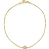 Gold<LAGOS 18K Gold Diamond Sphere Bracelet