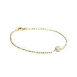Gold<LAGOS 18K Gold Diamond Sphere Bracelet