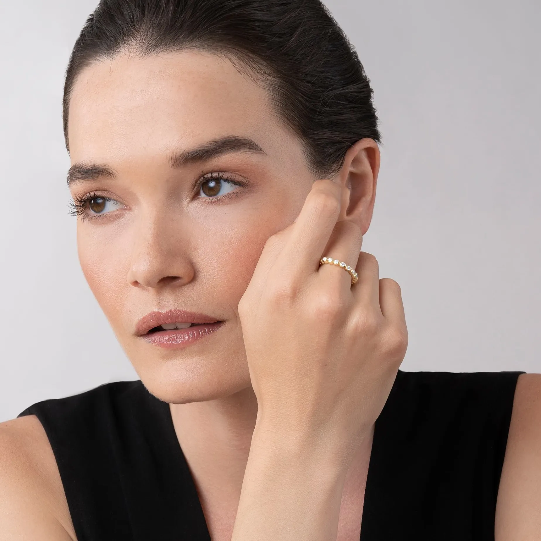 Statement Rings<LAGOS 18K Gold Diamond Stacking Ring Set