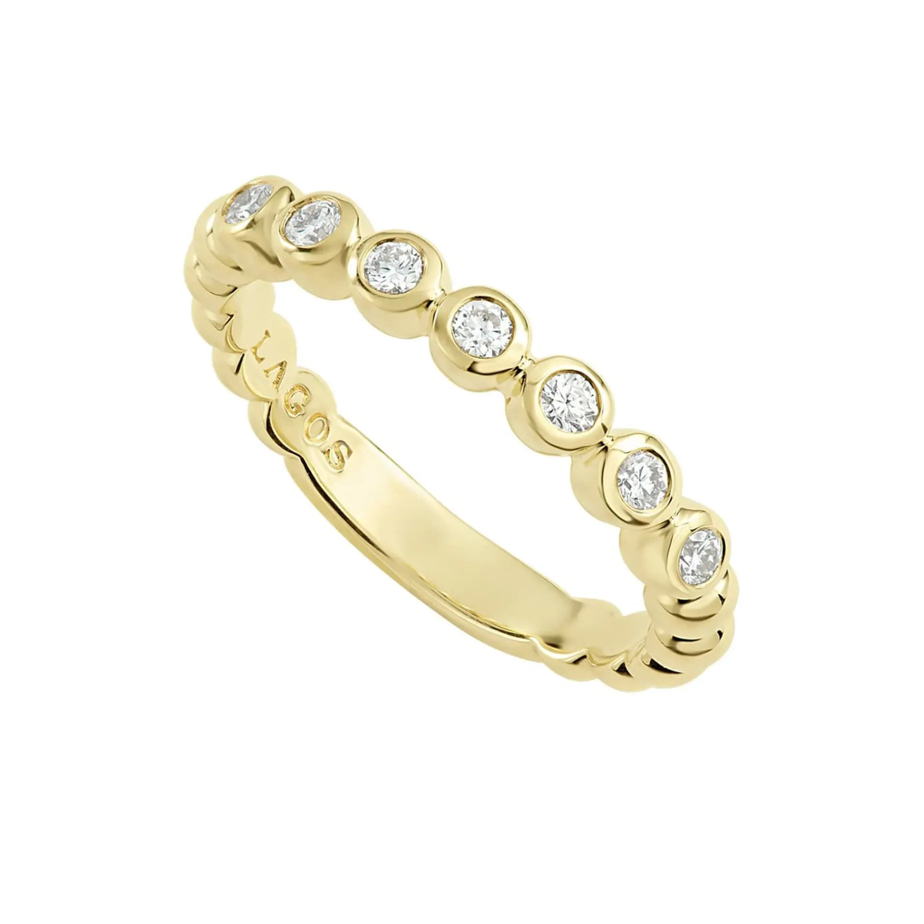 Statement Rings<LAGOS 18K Gold Diamond Stacking Ring Set