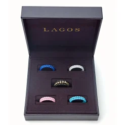 Diamonds<LAGOS 18K Gold Diamond Stacking Ring Set