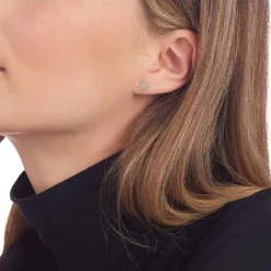 Gold<LAGOS 18K Gold Diamond Stud Earrings