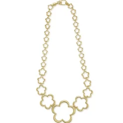 Gold<LAGOS 18K Gold Floral Link Necklace