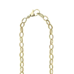 Gold<LAGOS 18K Gold Fluted Link Necklace