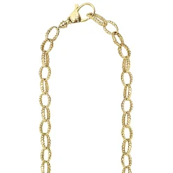Gold<LAGOS 18K Gold Fluted Link Necklace