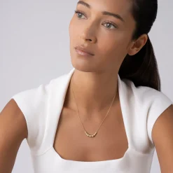 Gold<LAGOS 18K Gold Graduated Bead Necklace