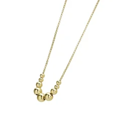 Chains<LAGOS 18K Gold Graduated Bead Necklace