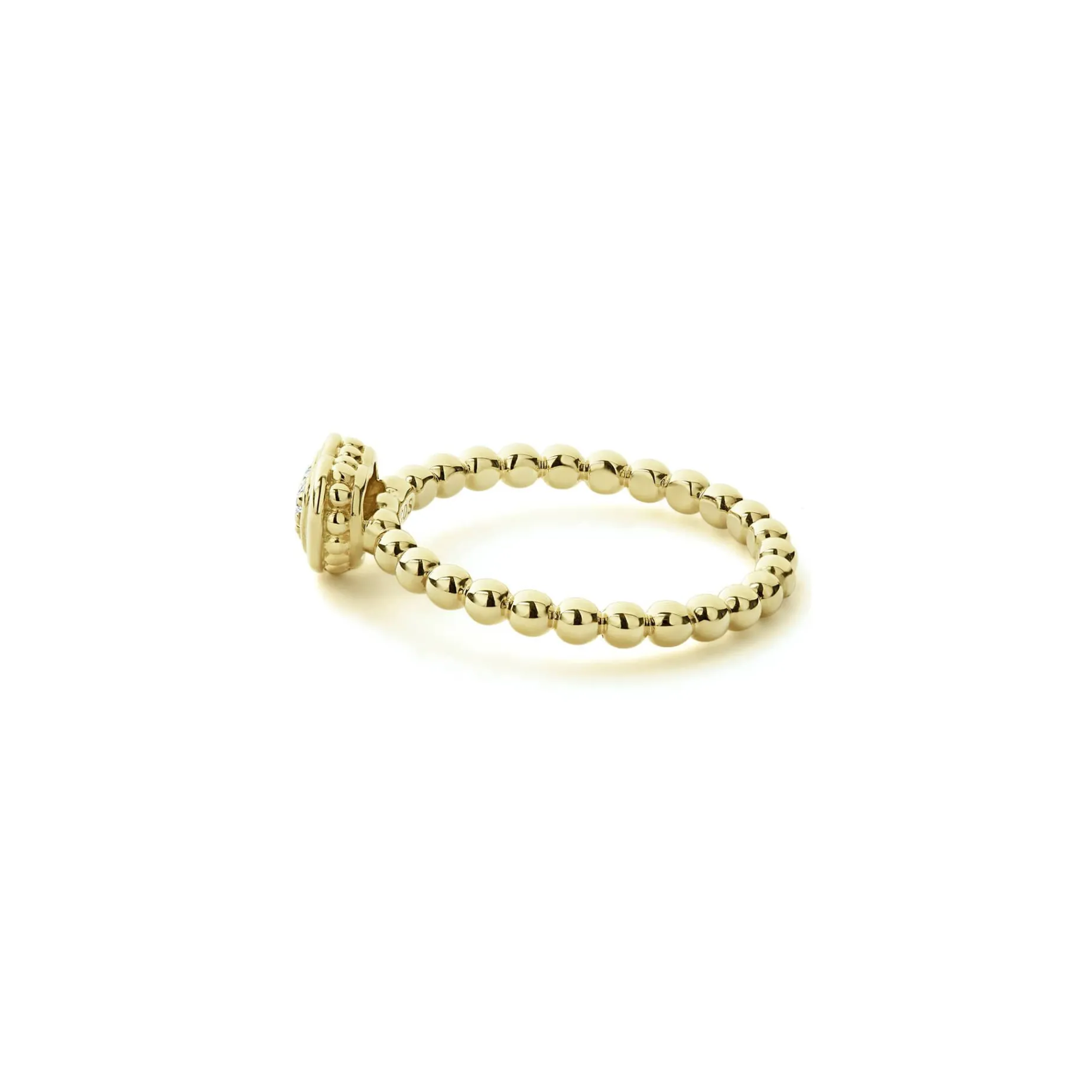 Gold<LAGOS 18K Gold Heart Diamond Ring