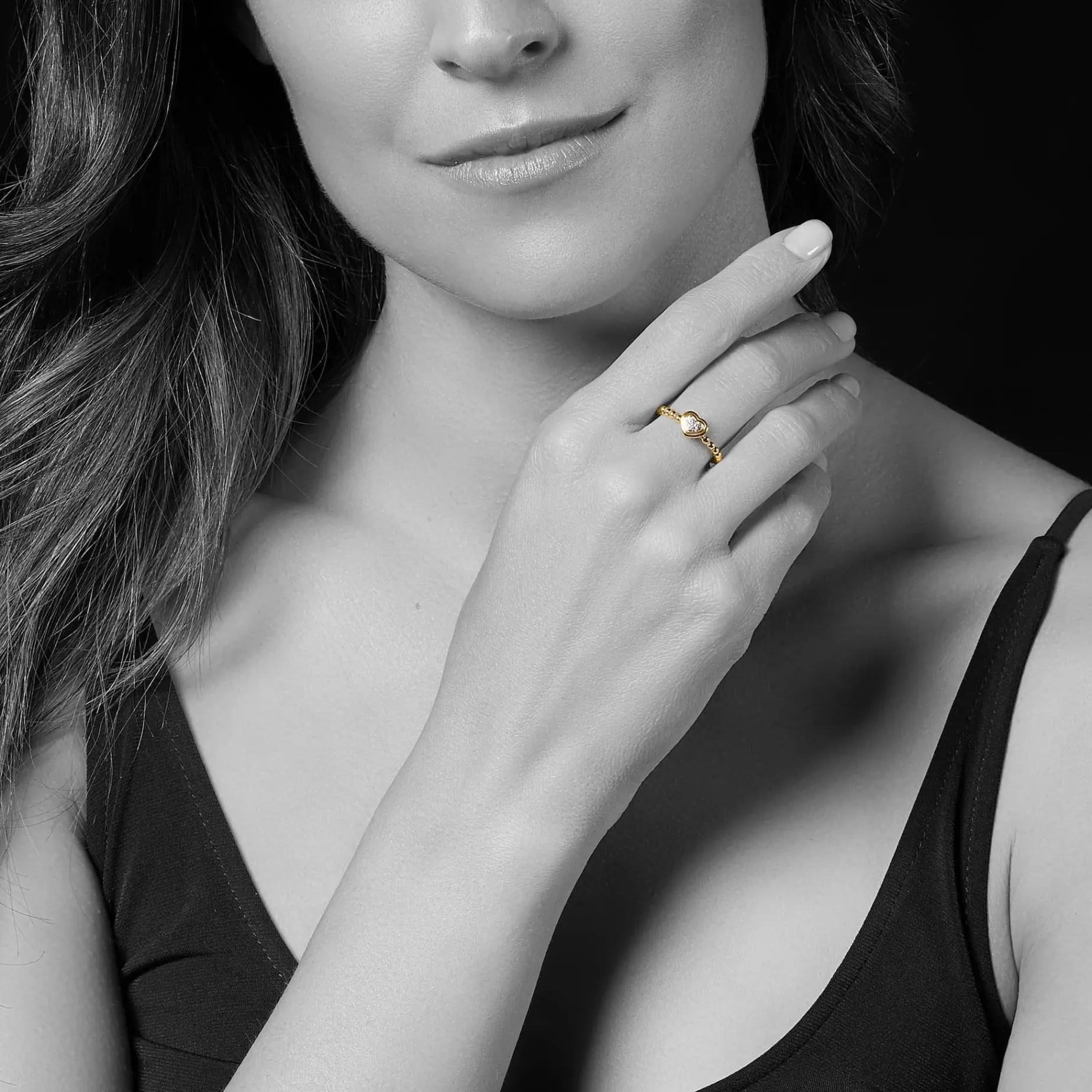 Stacking Rings<LAGOS 18K Gold Heart Diamond Ring