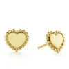 Gold<LAGOS 18K Gold Heart Stud Earrings