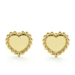 Gold<LAGOS 18K Gold Heart Stud Earrings