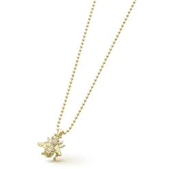 Gold<LAGOS 18K Gold Honeybee Pendant Necklace