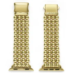 Gold<LAGOS 18K Gold Infinite Caviar Beaded Watch Bracelet - 38-45Mm