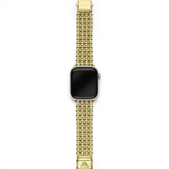 Gold<LAGOS 18K Gold Infinite Caviar Beaded Watch Bracelet - 38-45Mm