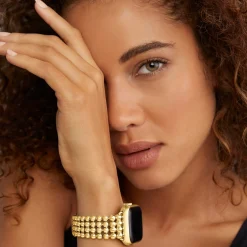 Watch Bracelets<LAGOS 18K Gold Infinite Caviar Beaded Watch Bracelet - 38-45Mm