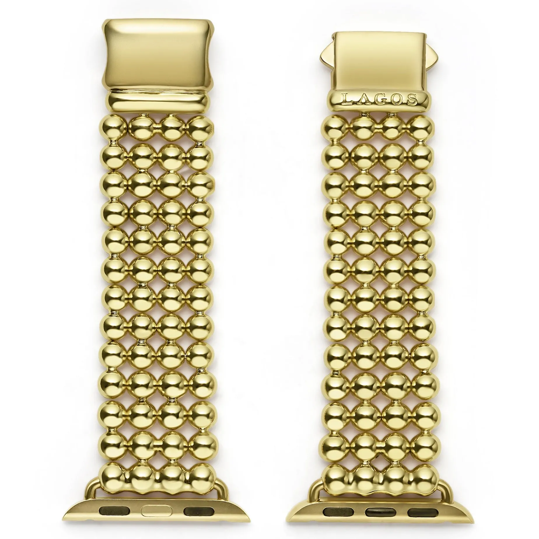 Watch Bracelets<LAGOS 18K Gold Infinite Caviar Beaded Watch Bracelet - 38-45Mm