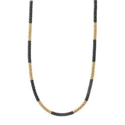 Gold<LAGOS 18K Gold Large Station Ceramic Beaded Necklace | 3Mm