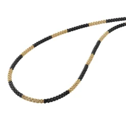 Gold<LAGOS 18K Gold Large Station Ceramic Beaded Necklace | 3Mm