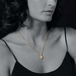 Diamonds<LAGOS 18K Gold Love Knot Diamond Pendant Necklace