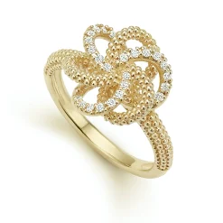 Diamonds<LAGOS 18K Gold Love Knot Diamond Ring