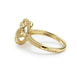 Diamonds<LAGOS 18K Gold Love Knot Diamond Ring