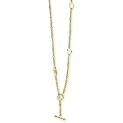 Gold<LAGOS 18K Gold Superfine Caviar Link Necklace