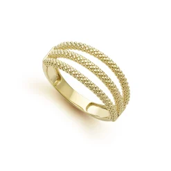 Gold<LAGOS 18K Gold Superfine Caviar Ring