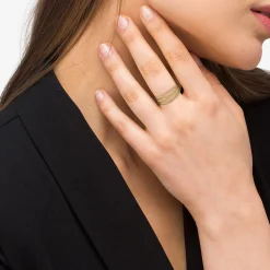 Gold<LAGOS 18K Gold Superfine Caviar Ring