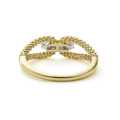 Diamonds<LAGOS 18K Gold Superfine Diamond Center Ring