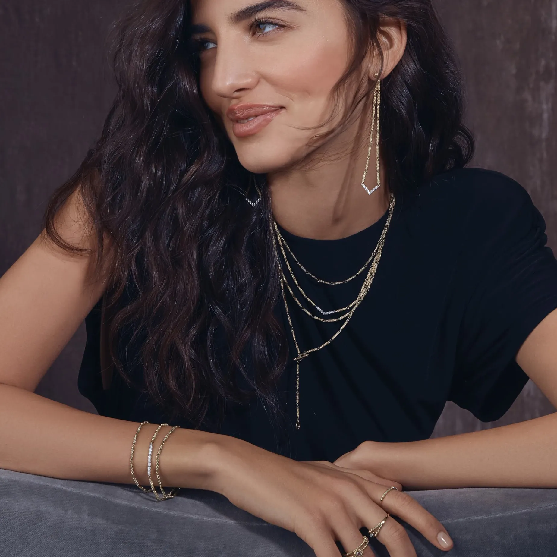 Diamonds<LAGOS 18K Gold Superfine Diamond Bracelet