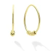Gold<LAGOS 18K Gold Superfine Hoop Earrings