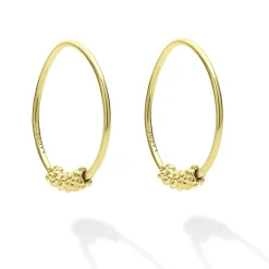 Gold<LAGOS 18K Gold Superfine Hoop Earrings