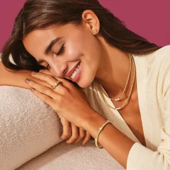 Diamonds<LAGOS 18K Gold Three Station X Diamond Caviar Bracelet | 6Mm