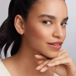 Gold<LAGOS 18K Gold Triangle Diamond Stud Earrings