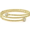 Gold<LAGOS 18K Gold Wrap Diamond Bracelet