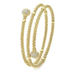 Gold<LAGOS 18K Gold Wrap Diamond Bracelet