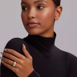 Two-Tone<LAGOS 18K Gold X Diamond Ring