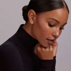 Stud Earrings<LAGOS 18K Gold X Diamond Stud Earrings