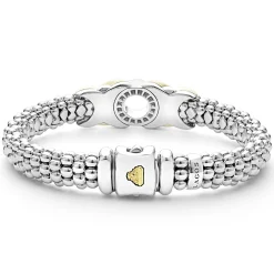 Two-Tone<LAGOS 18K Gold Xo Diamond Bracelet | 9Mm